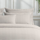 Dauphine - Housse De Couette + 2 Taies D'Oreiller - Coton Percale - Taupe