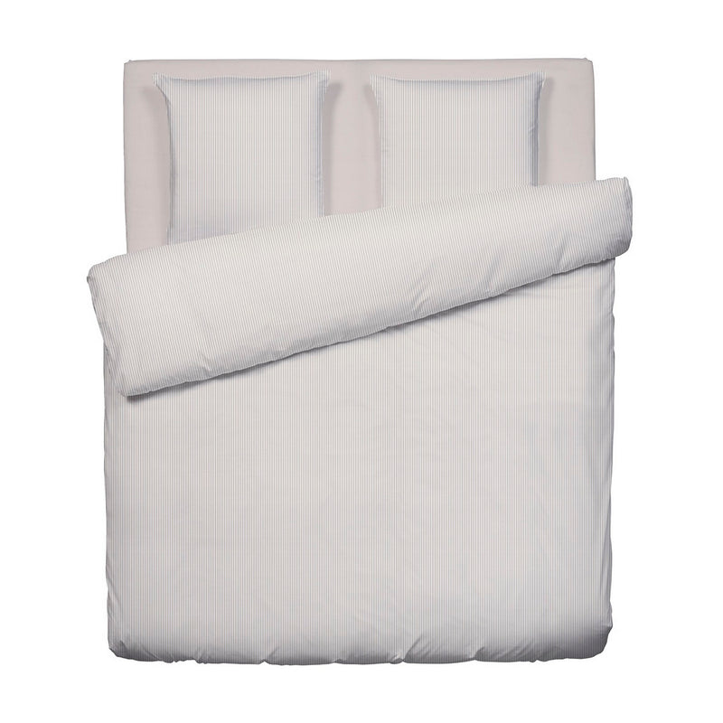 Dauphine - Housse De Couette + 2 Taies D'Oreiller - Coton Percale - Taupe