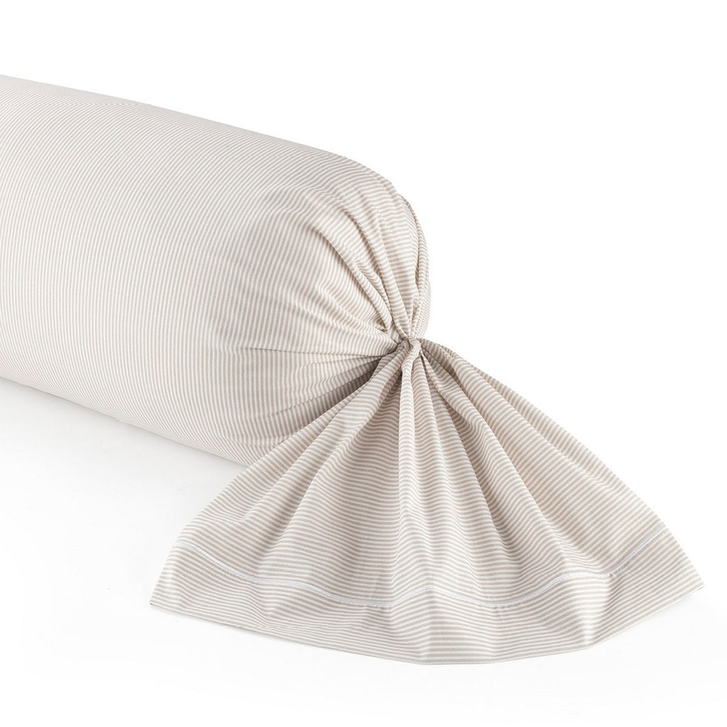 Dauphine - Taie De Traversin - Coton Percale - Taupe