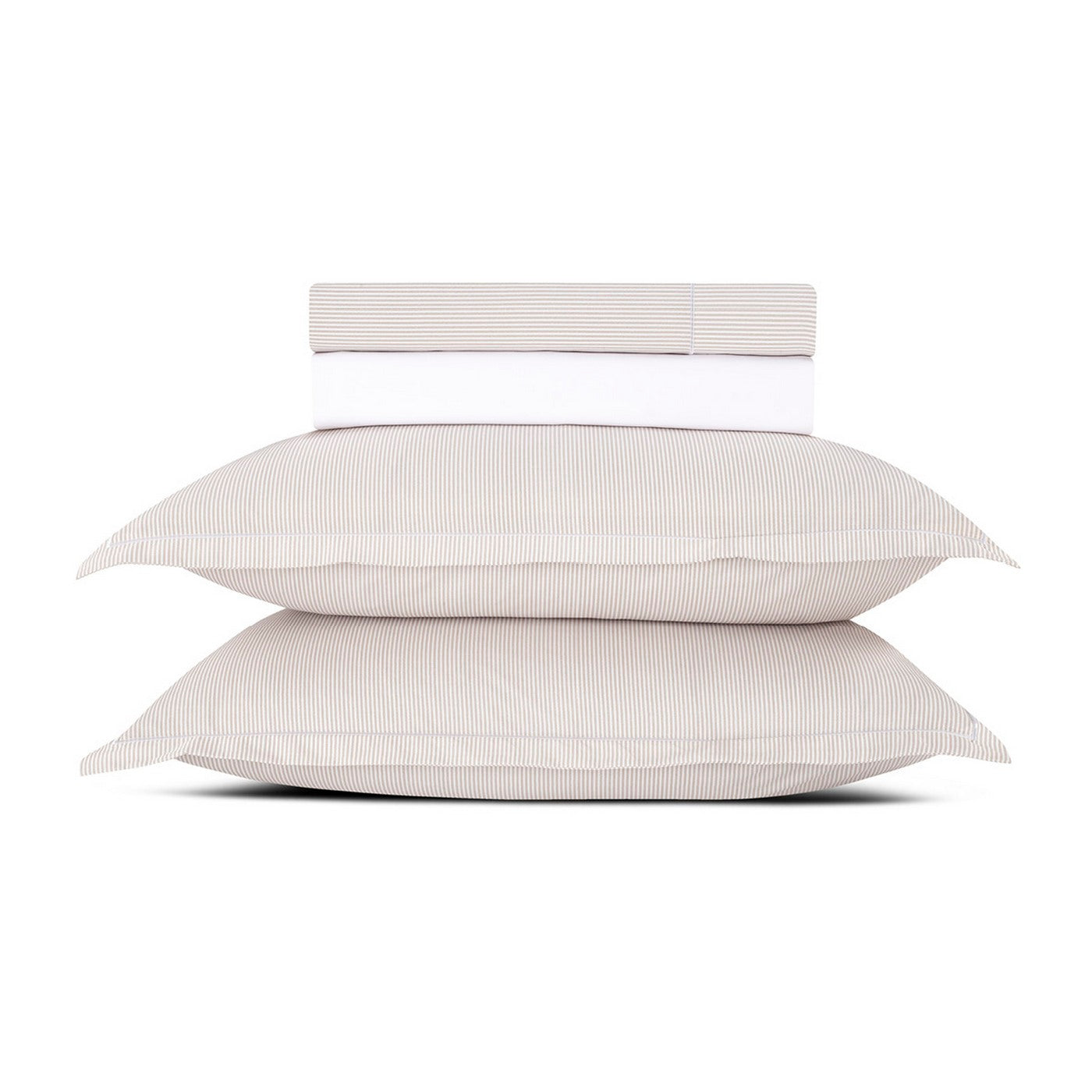 Dauphine - Ensemble De Draps - Coton Percale - Taupe