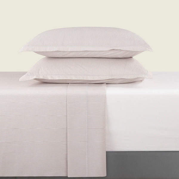 Dauphine - Sheet Set - Cotton Percale - Taupe