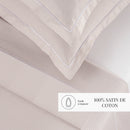 Dauphine - Ensemble De Draps - Coton Percale - Taupe