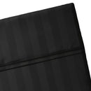 Dobby Stripe Woven - Drap Plat - Satin De Coton - Dobby Stripe - Noir