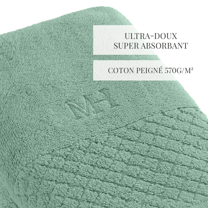 Eden - Set De 2 Serviettes - Vert Bouteille