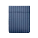 Dobby Stripe Woven - Drap Plat - Satin De Coton - Dobby Stripe - Bleu