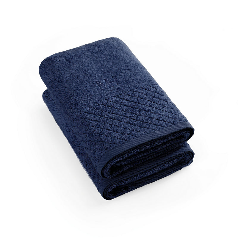 Eden - Set De 2 Serviettes - Bleu Marine