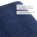 Eden - Set De 2 Serviettes - Bleu Marine