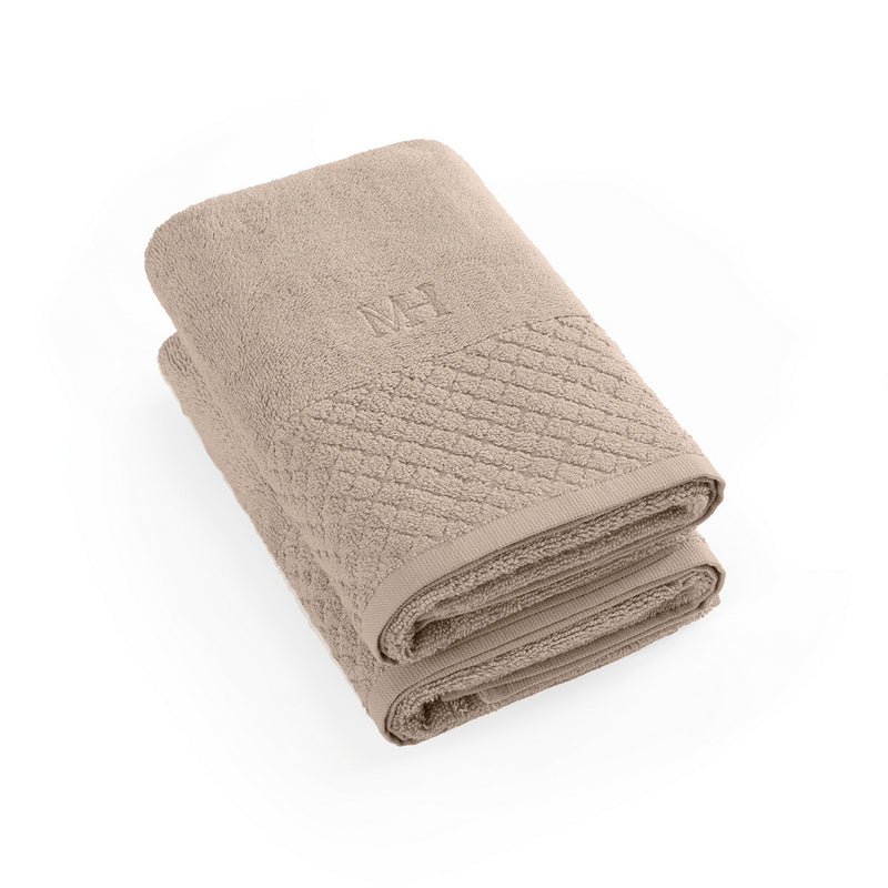 Eden - Serviette - Coton Peigné Lt - Taupe