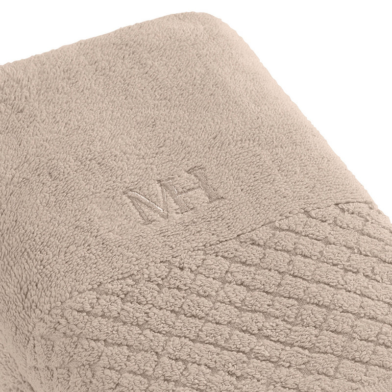 Eden - Serviette - Coton Peigné Lt - Taupe