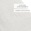 Eden - Drap De Bain - Coton Peigné Lt - Blanc
