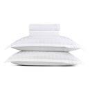 Dobby Stripe Woven - Ensemble De Draps - Satin De Coton - Rayure Tissé Dobby - Blanc