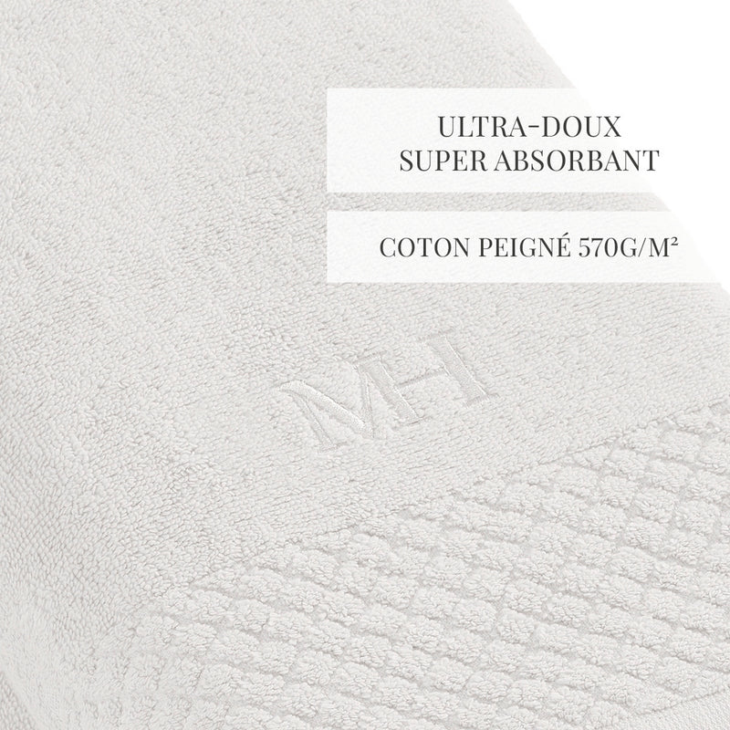 Eden - Set De 2 Draps De Bain - Blanc