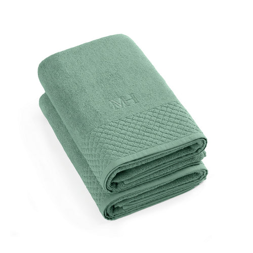 Eden - Set De 2 Draps De Bain - Vert Bouteille