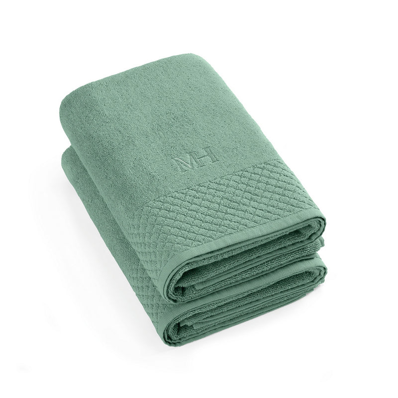 Eden - Set De 2 Draps De Bain - Vert Bouteille