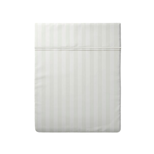 Fleurs Éclatantes - Drap Plat - Satin De Coton - Dobby Stripe - Vert 01