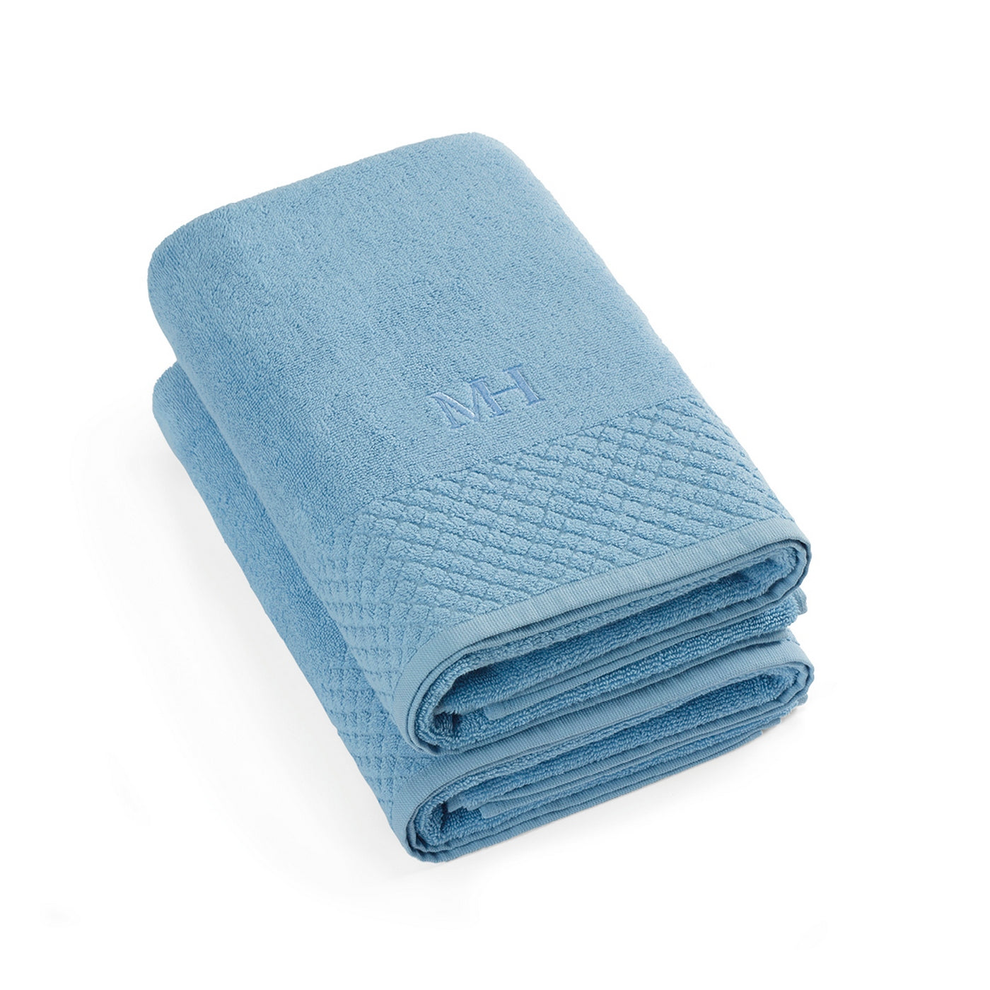 Eden - Set De 2 Draps De Bain - Bleu Ciel