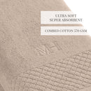 Eden - Drap De Bain - Coton Peigné Lt - Taupe