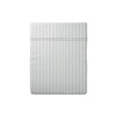 Fleurs Esquissées - Drap Plat - Satin De Coton - Gris