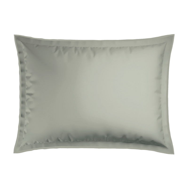 Jardin Orné - Taie D'Oreiller - Satin De Coton - Vert Tilleul