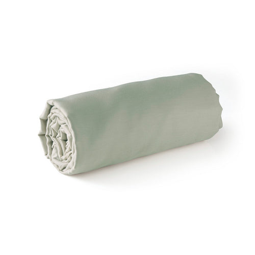 Jardin Orné - Drap-Housse - Satin De Coton - Vert 07