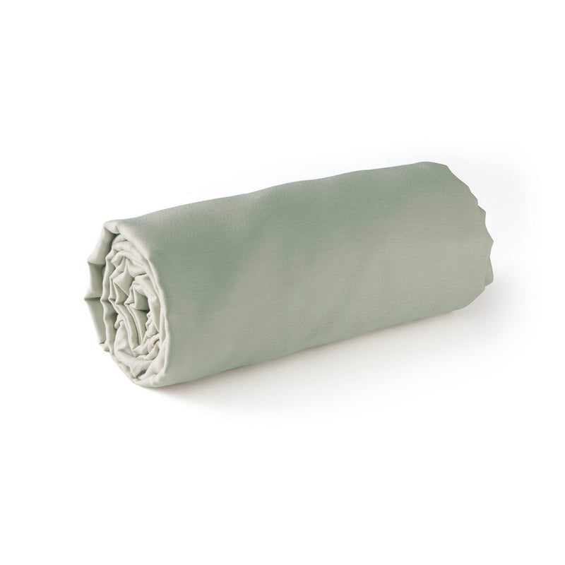 Jardin Orné - Drap-Housse - Satin De Coton - Vert 07