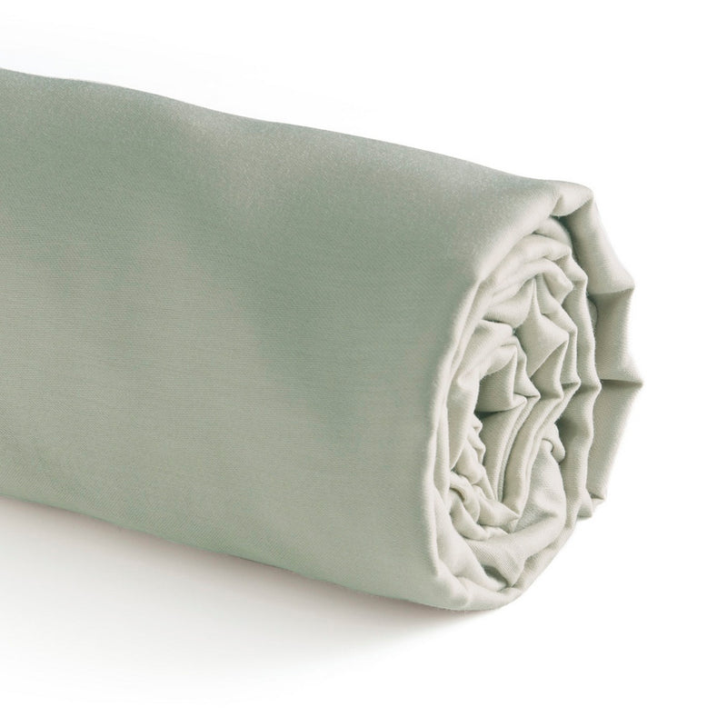 Jardin Orné - Drap-Housse - Satin De Coton - Vert 07