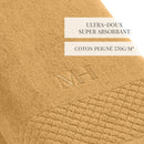 Eden - Set De 2 Draps De Bain - Jaune Moutarde