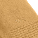 Eden - Set De 2 Draps De Bain - Jaune Moutarde
