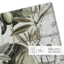 Jardin Orné - Drap Plat - Satin De Coton - Vert Tilleul