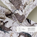 Jardin Orné - Ensemble De Draps - Satin De Coton - Vert Tilleul
