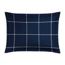 Amélia - Taie D'Oreiller - Satin De Coton - Bleu Foncé