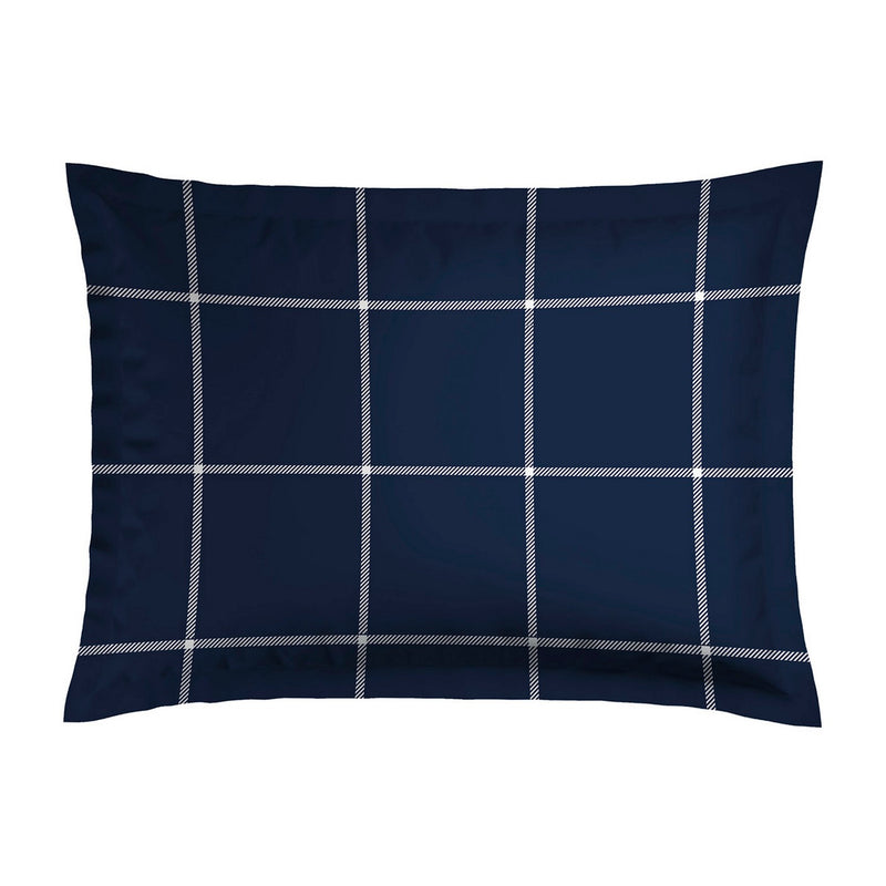 Amélia - Taie D'Oreiller - Satin De Coton - Bleu Foncé