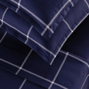 Amélia - Taie D'Oreiller - Satin De Coton - Bleu Foncé
