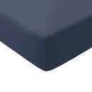 Amélia - Drap-Housse - Satin De Coton - Bleu 04