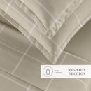 Amélia - Taie D'Oreiller - Satin De Coton - Taupe
