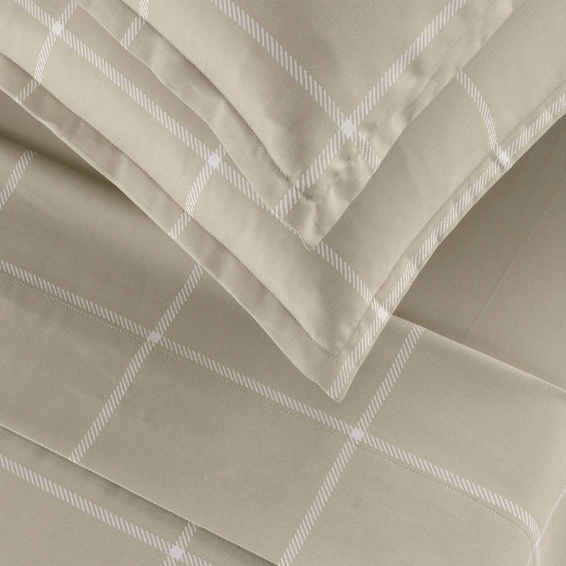 Amélia - Taie D'Oreiller - Satin De Coton - Taupe