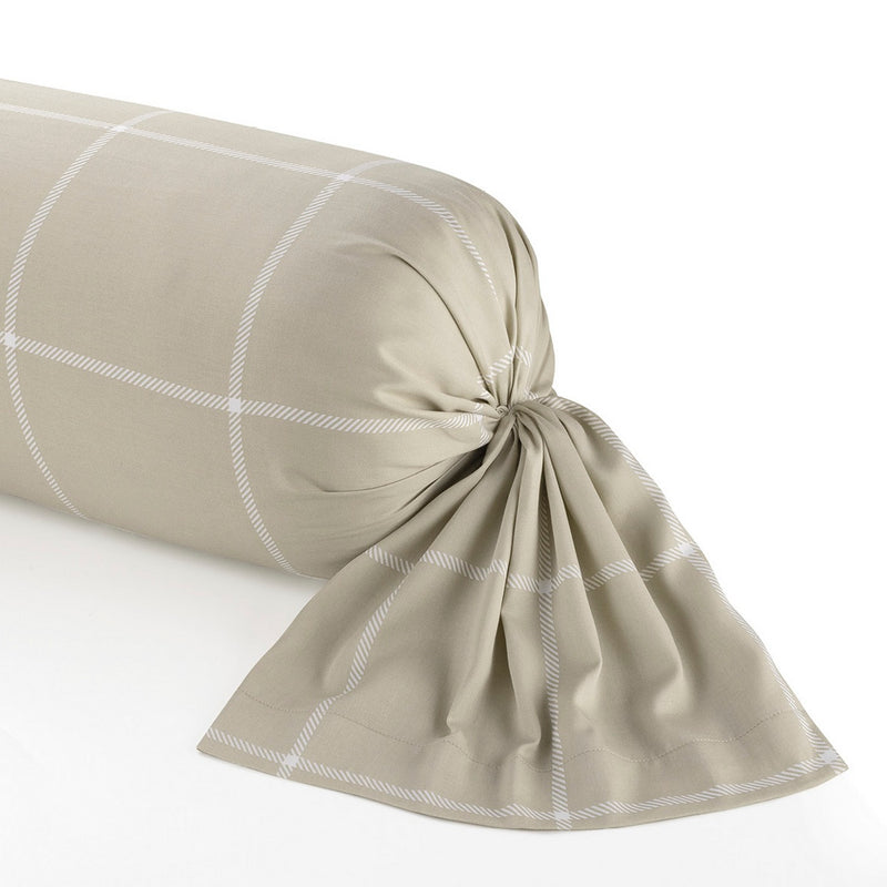Amélia - Taie De Traversin - Satin De Coton - Taupe