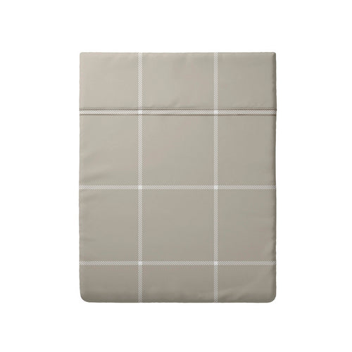 Amélia - Drap Plat - Satin De Coton - Taupe