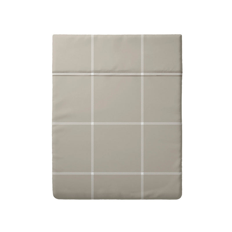 Amélia - Drap Plat - Satin De Coton - Taupe