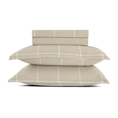 Amélia - Ensemble De Draps - Satin De Coton - Taupe