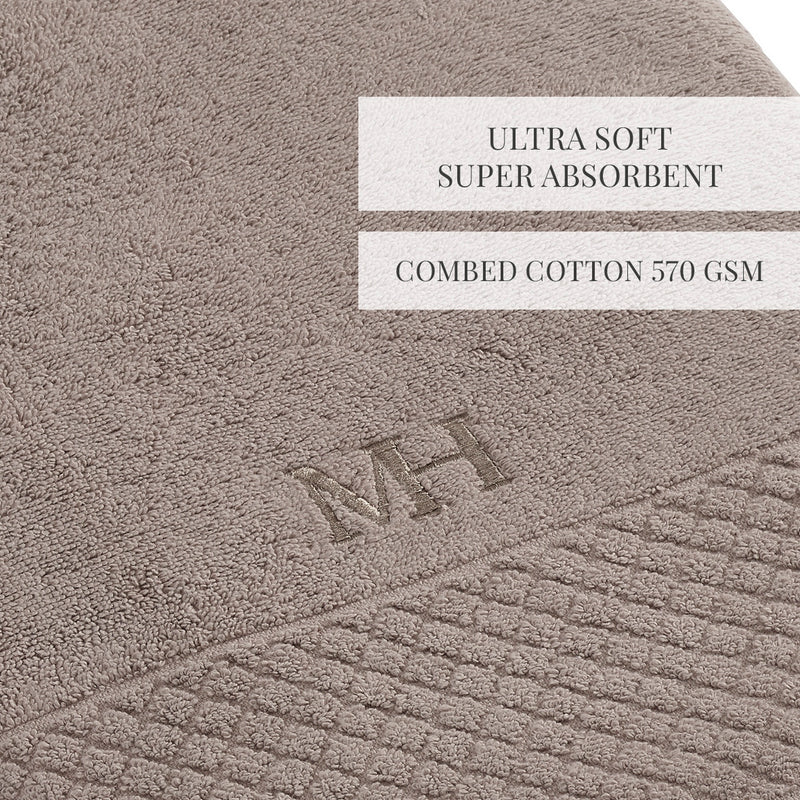 Eden - Drap De Bain - Coton Peigné Lt - Brun