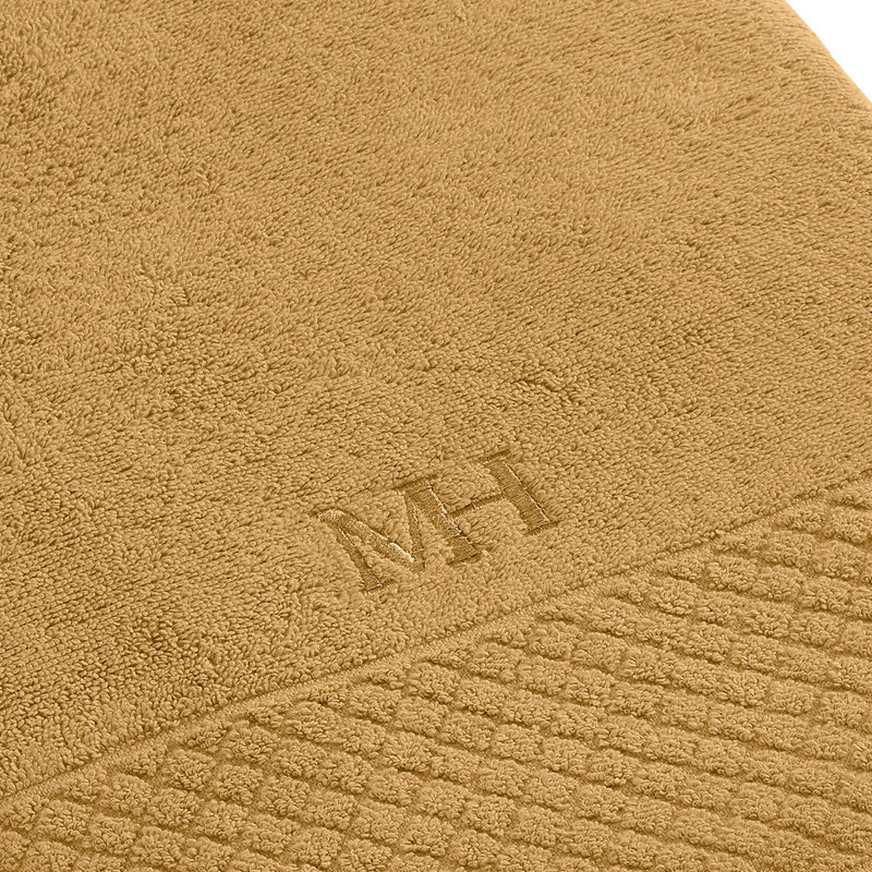 Eden - Drap De Bain - Coton Peigné Lt - Jaune Moutarde