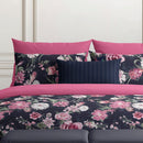 Eclat Nocturne - Taie D'Oreiller - Satin De Coton - Rose