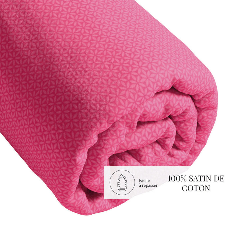 Eclat Nocturne - Drap-Housse - Satin De Coton - Rose