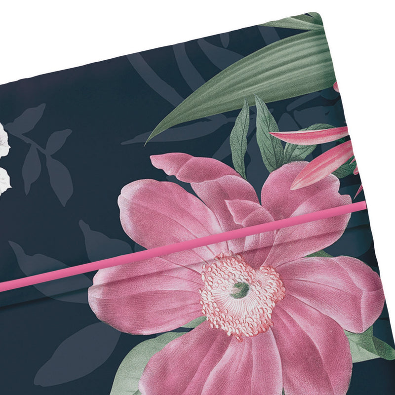 Eclat Nocturne - Drap Plat - Satin De Coton - Bleu Foncé