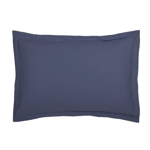 Uni - Taie D'Oreiller - Satin De Coton - Bleu 06
