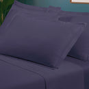Uni - Taie D'Oreiller - Satin De Coton - Bleu 06