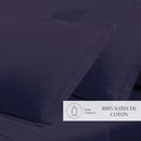 Uni - Taie D'Oreiller - Satin De Coton - Bleu 04
