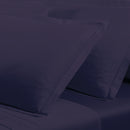 Uni - Taie D'Oreiller - Satin De Coton - Bleu 04