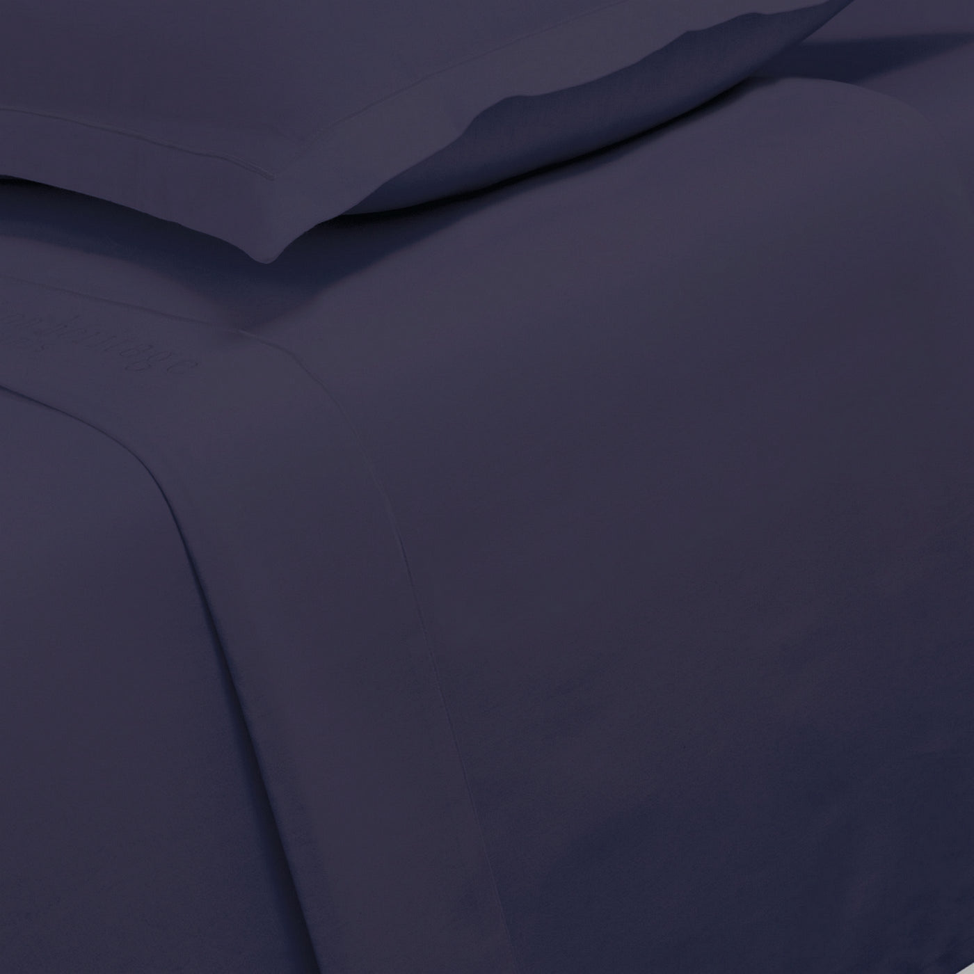 Uni - Drap Plat - Satin De Coton - Bleu 04